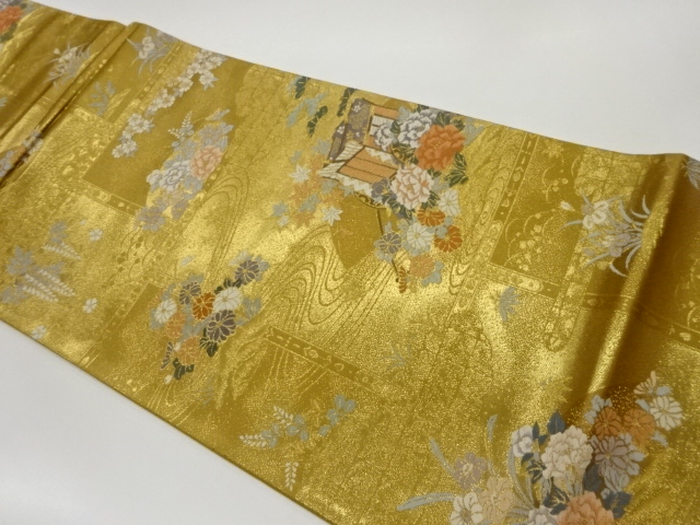 JAPANESE FUKURO OBI / WOVEN GRID